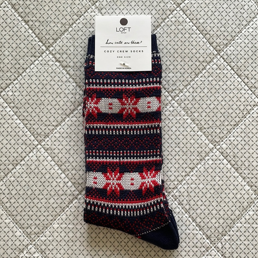 LOFT Cozy Crew Socks One Size